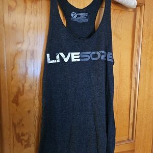 LiveSore Black Tank Top
